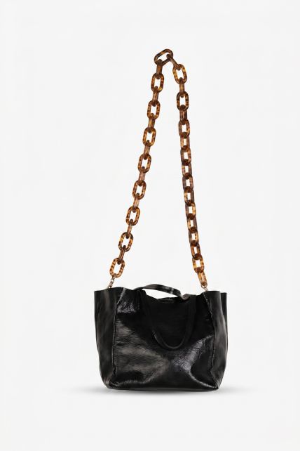 Cartera chica de cuero
